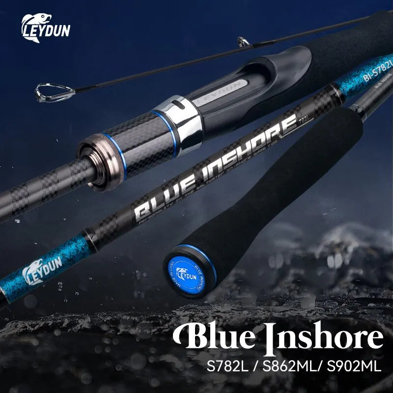 BLUE INSHORE Fishing Rod – Saltwater & Freshwater Spinning Rod