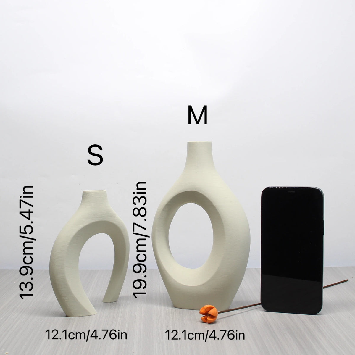 Boho Hollow Ceramic Style Vase Set | Modern Decorative Vases for Home Decor