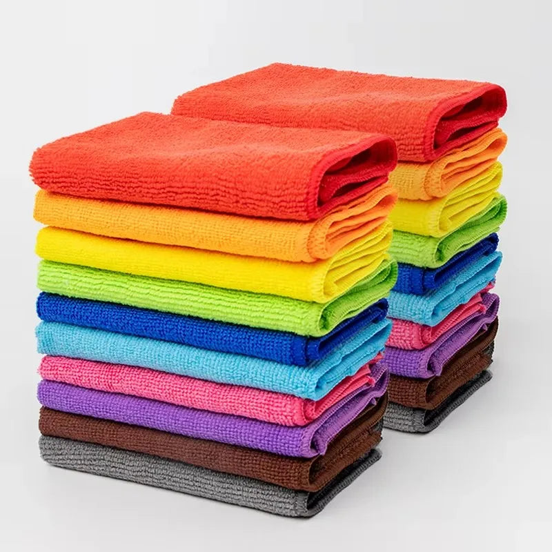 Premium Microfibre Cleaning Cloths – Ultra Absorbent & Reusable