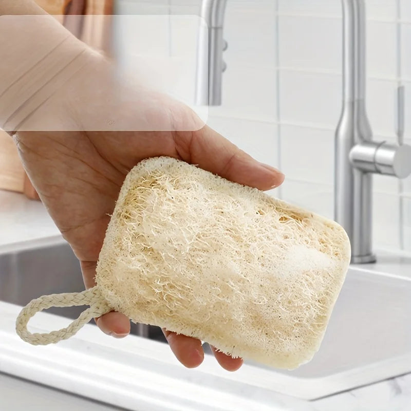 Natural Loofah Dish Scrubber – Eco-Friendly Kitchen Cleaning Sponge