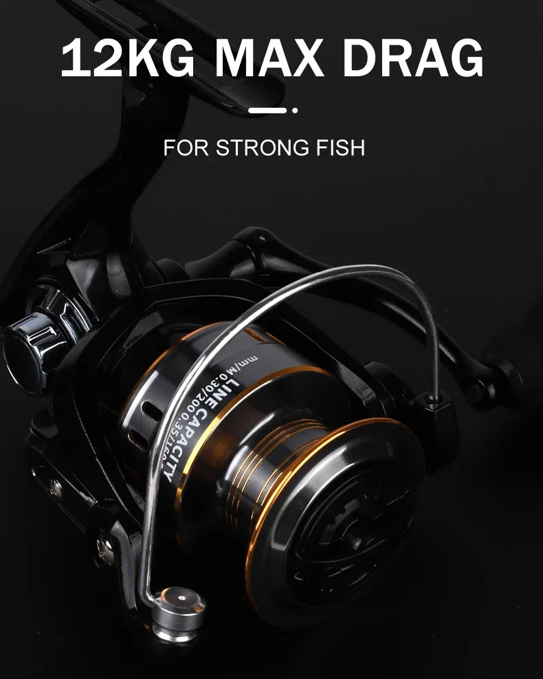 Professional Ultra-Light Spinning Fishing Reel – 1000–7000 Series