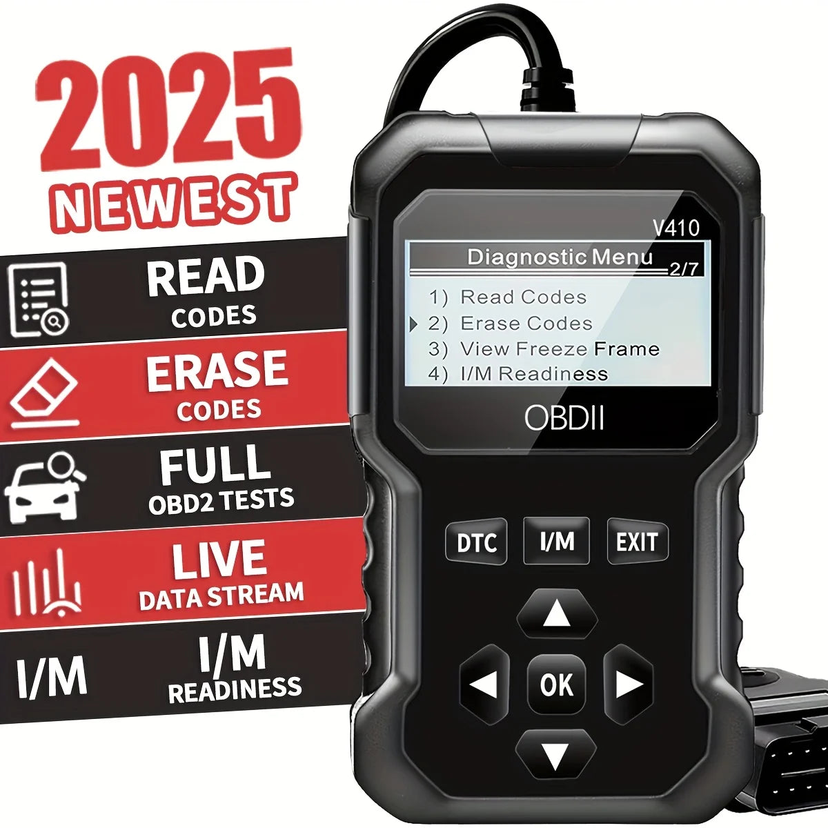 OBD2 Car Diagnostic Scanner – Engine Fault Code Reader & Vehicle Diagnostic Tool