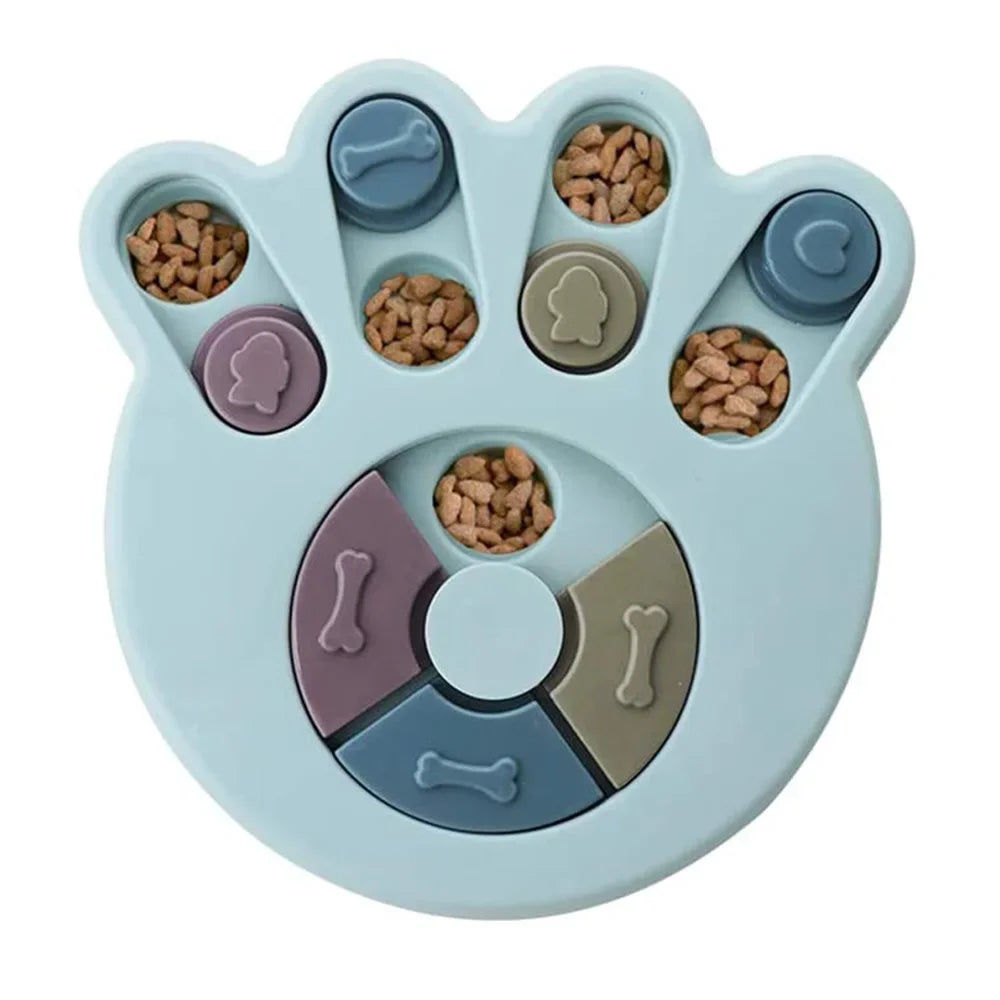 Interactive Dog Puzzle Feeder Toy – Slow Feeder Bowl for Dogs & Cats | IQ Treat Dispenser