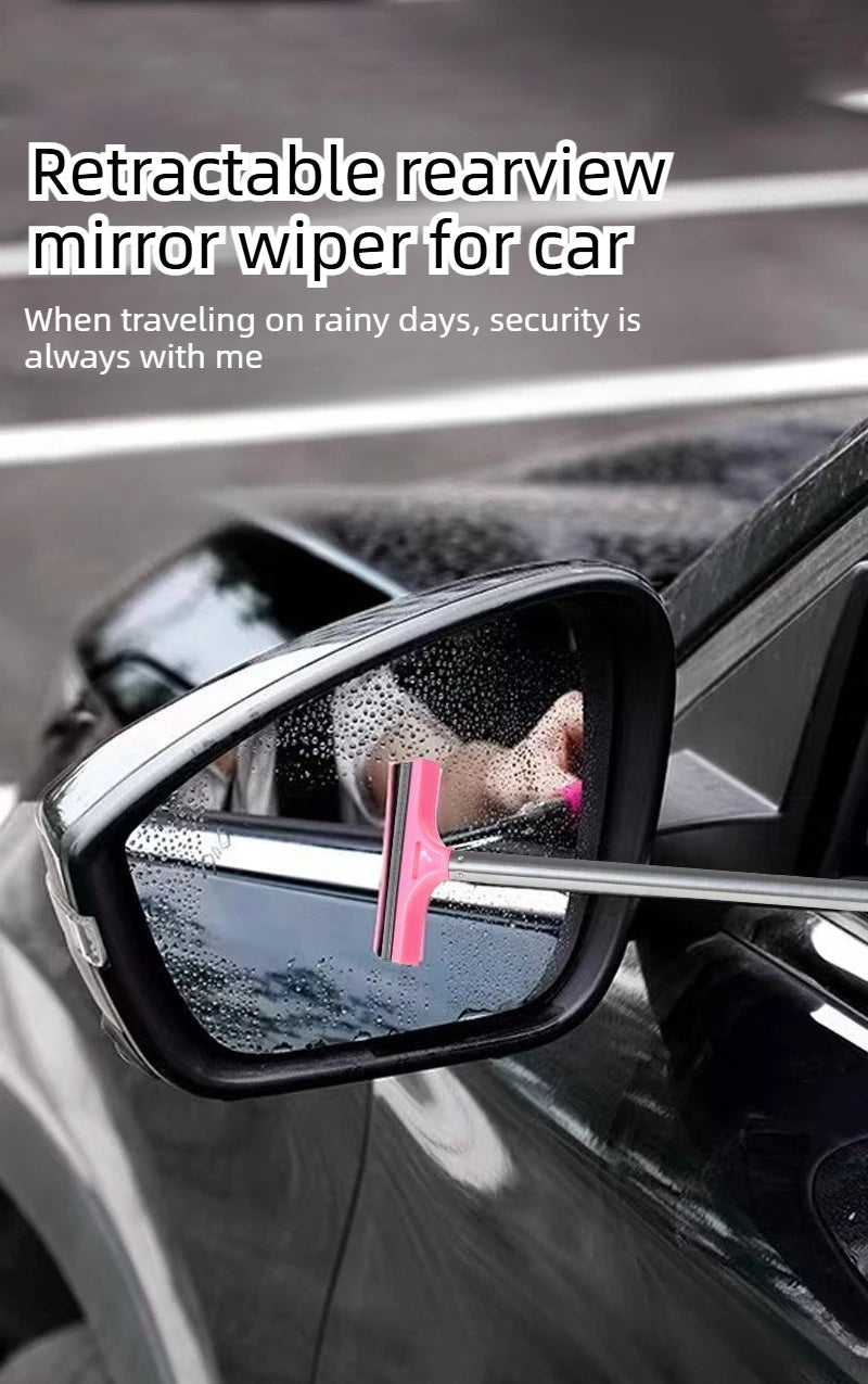 Car Side Mirror & Window Wiper – Extendable Glass Cleaning Tool