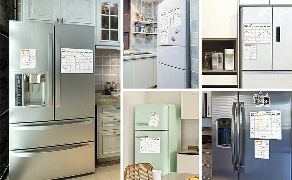 Magnetic Dry Erase Fridge Calendar Planner | Monthly & Weekly Organiser