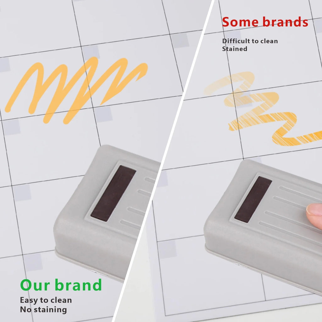 Magnetic Dry Erase Fridge Calendar Planner | Monthly & Weekly Organiser