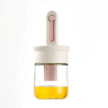1pc Oil Dispenser Bottle with Silicone Brush – Refillable Cooking & BBQ Basting Bottle