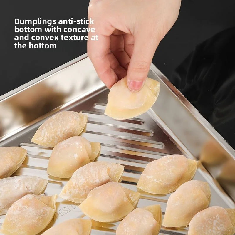 Premium Stainless Steel Baking Tray Set with Lids | 3 Piece Kitchen Set