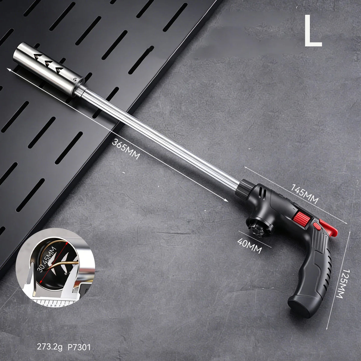Long Neck Butane Torch – Adjustable Flame Gas Blow Torch for BBQ, Cooking & Outdoor Use