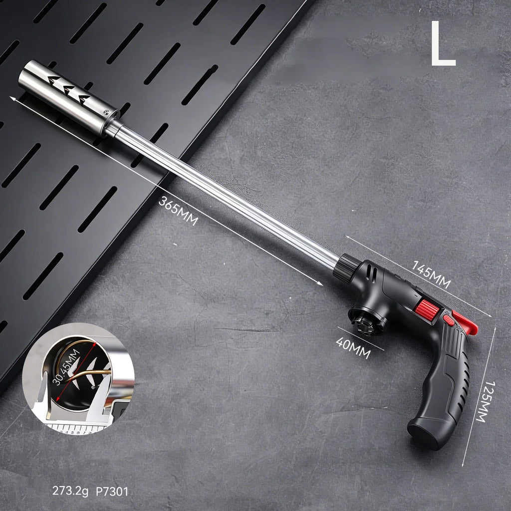 Long Neck Butane Torch – Adjustable Flame Gas Blow Torch for BBQ, Cooking & Outdoor Use