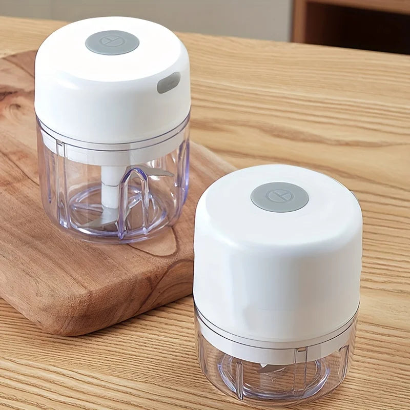 Mini Rechargeable Food Chopper – Garlic, Onion & Vegetable Cutter