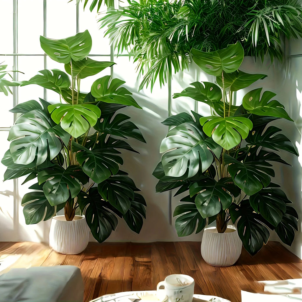 Artificial Monstera Plant – Lush Tropical Greenery for Every Space (Without Pot)