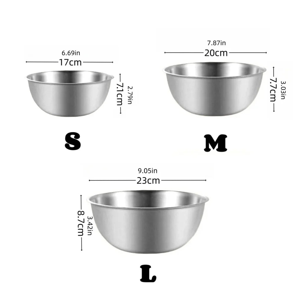 Stainless Steel Camping Bowls – Durable Mixing & Food Prep Bowls for Outdoor Cooking