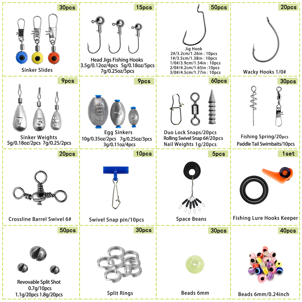 Professional Fishing Tackle Kit – 113–410 Piece Fishing Accessories Set