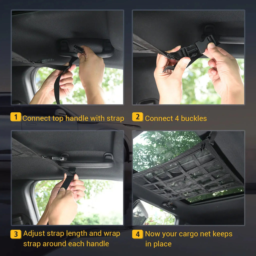 Car Roof Cargo Storage Net