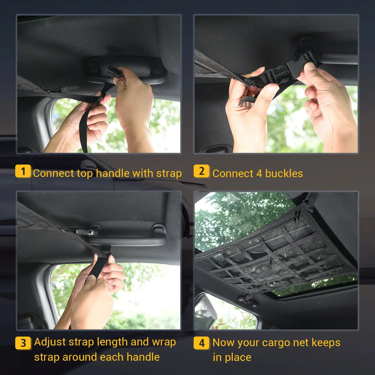 Car Roof Cargo Storage Net