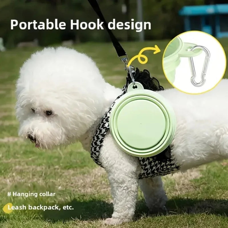Collapsible Silicone Dog Travel Bowl – Portable Food & Water Bowl