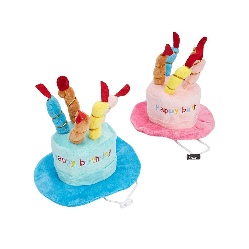 Pet Birthday Party Hat – Comfortable Adjustable Celebration Hat for Dogs & Cats