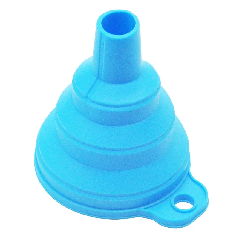 Mini Foldable Silicone Funnel – Collapsible Portable Funnel for Kitchen, Camping & Outdoor Use
