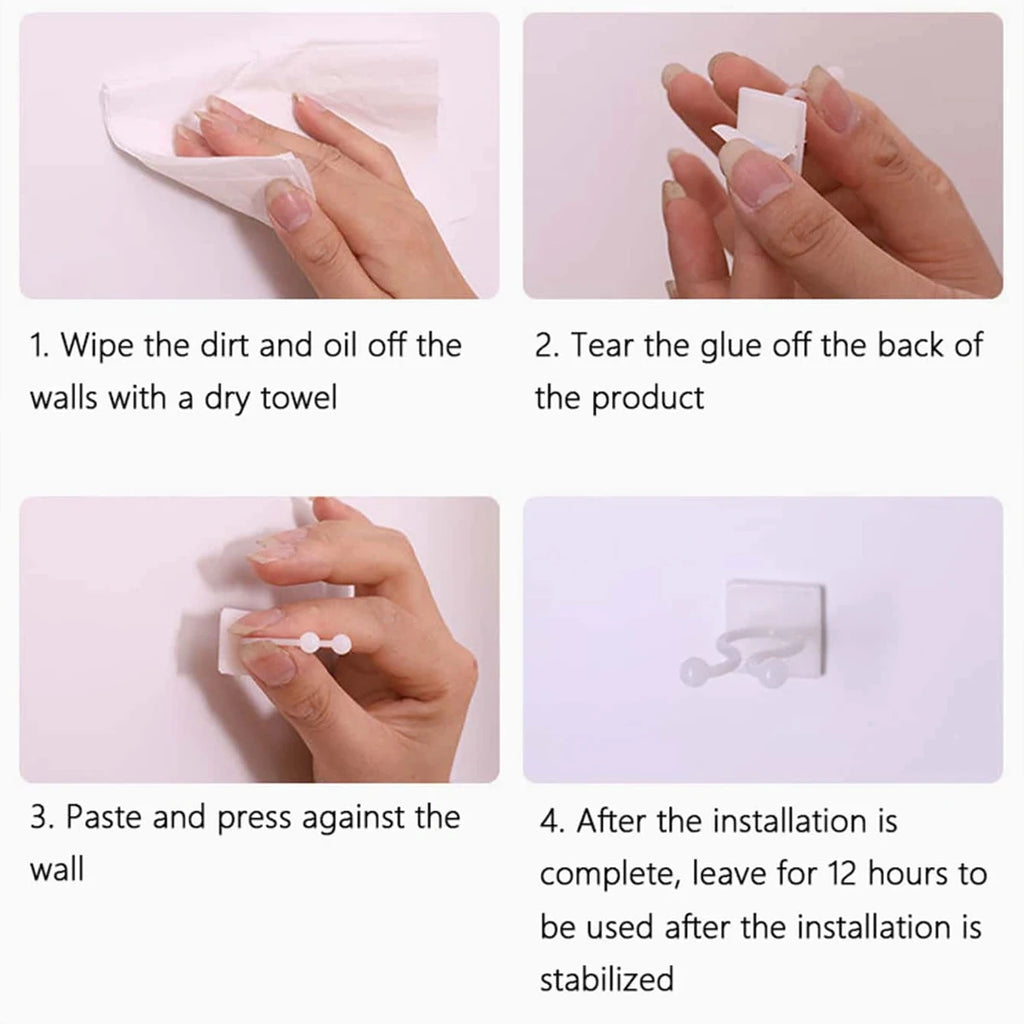 Self-Adhesive Plant Wall Clips (10 Pack)