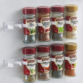 2-Piece Wall-Mounted Kitchen Spice Rack – Adhesive Seasoning & Jar Holder