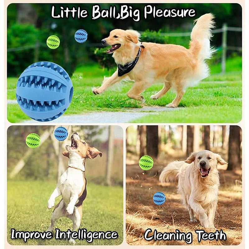Interactive Dog Treat Ball – Chew, Dental Cleaning & Puzzle Toy
