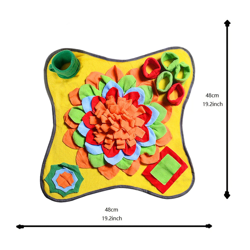 Interactive Dog Snuffle Mat – Slow Feeder Puzzle Toy for Mental Enrichment & Foraging