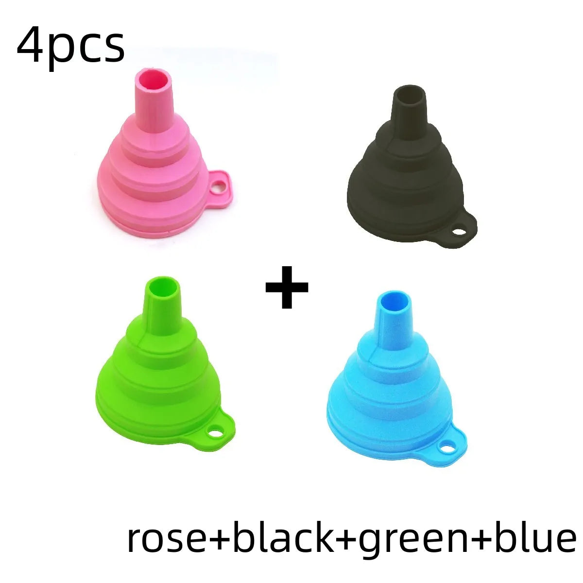 Mini Foldable Silicone Funnel – Collapsible Portable Funnel for Kitchen, Camping & Outdoor Use