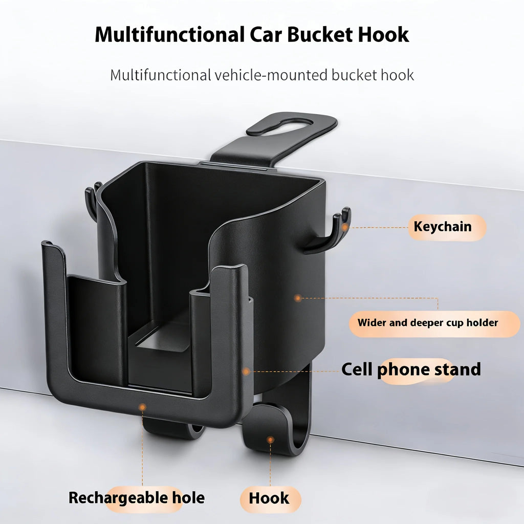 Car Seat Back Organiser with Cup Holder