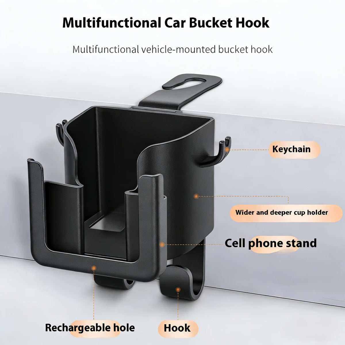 Car Seat Back Organiser with Cup Holder