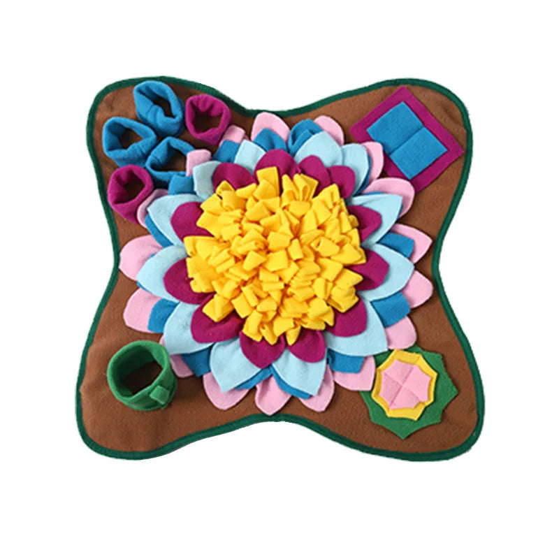 Interactive Dog Snuffle Mat – Slow Feeder Puzzle Toy for Mental Enrichment & Foraging