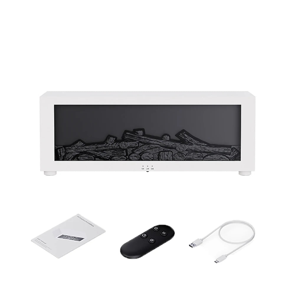 Flame Aroma Humidifier – Essential Oil Diffuser with LED Lights & Remote Control