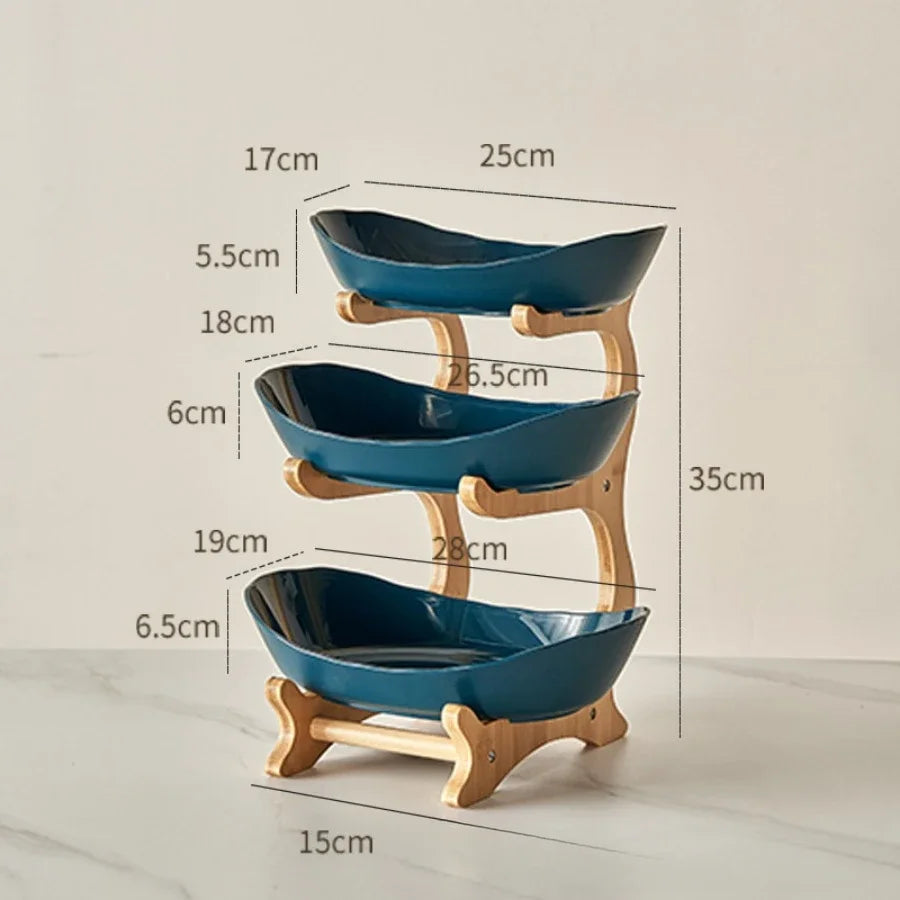 2/3 Tier Fruit & Snack Serving Stand
