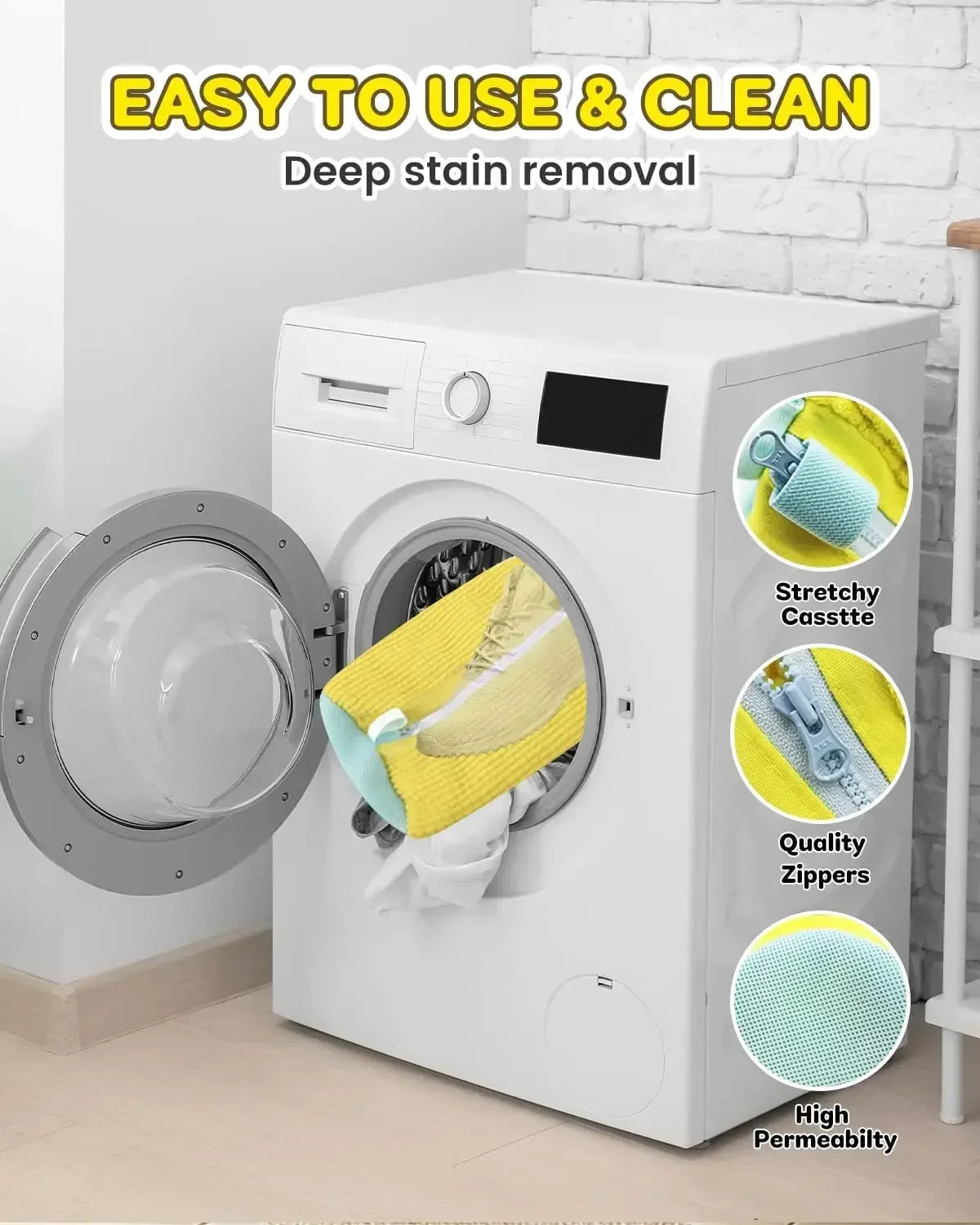 Machine Washable Shoe Washing & Drying Bag