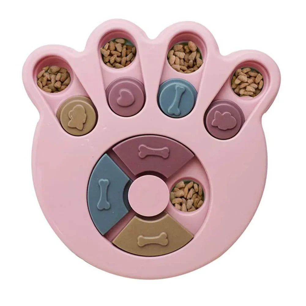 Interactive Dog Puzzle Feeder Toy – Slow Feeder Bowl for Dogs & Cats | IQ Treat Dispenser