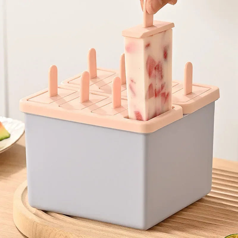 Homemade Popsicle Maker with Lid – 4, 6 or 8 Slot Ice Pop Mould