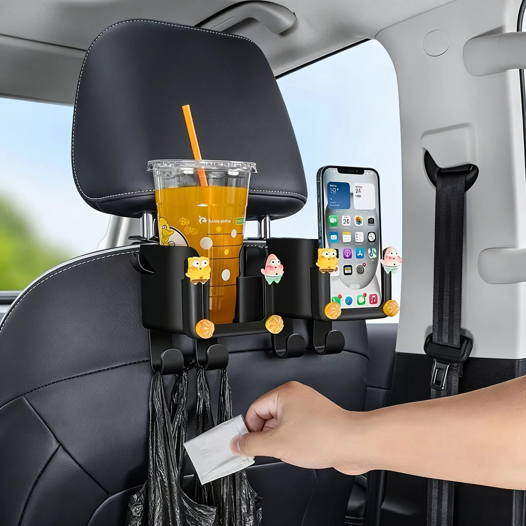 Car Seat Back Organiser with Cup Holder