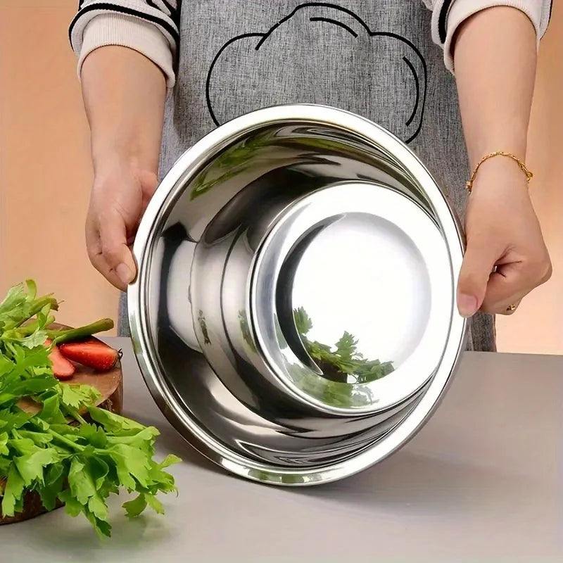 2-Piece Stainless Steel Mixing Bowl & Colander Set