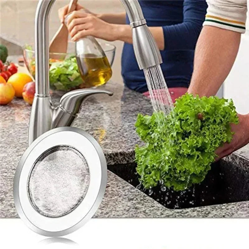 Stainless Steel Sink Strainer | Kitchen & Bathroom Drain Filter Hair Catcher