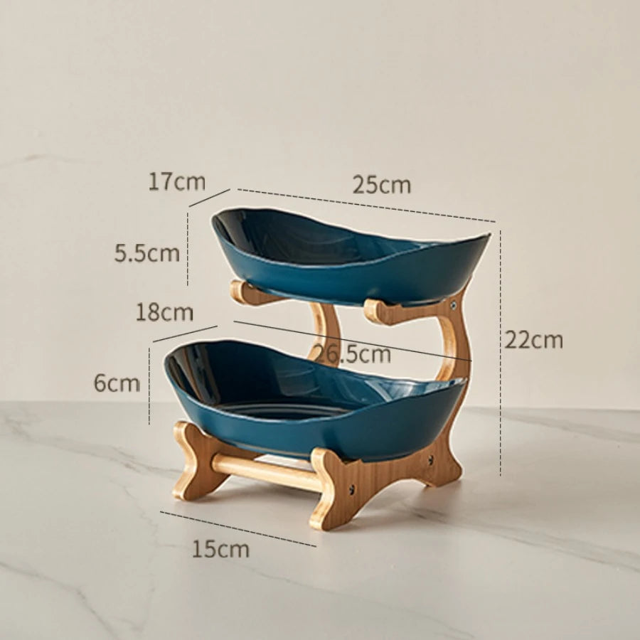 2/3 Tier Fruit & Snack Serving Stand