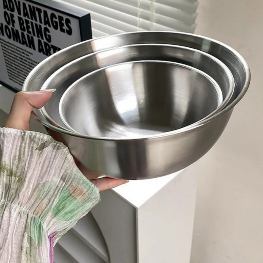 Stainless Steel Camping Bowls – Durable Mixing & Food Prep Bowls for Outdoor Cooking