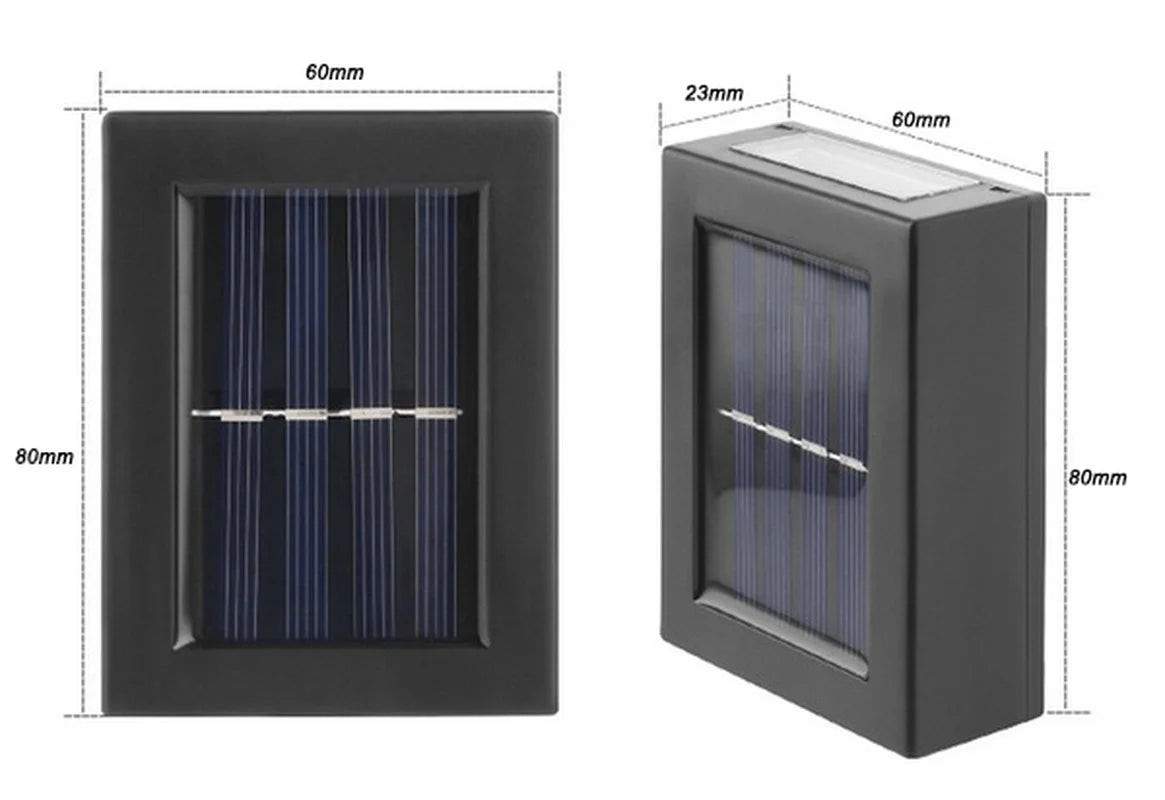 Solar LED Fence Lights – Waterproof Outdoor Wall & Garden Lights