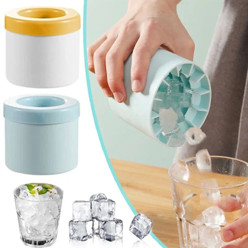 Silicone Round Ice Cube Maker – Reusable Ice Mold for Drinks, Cocktails & Summer