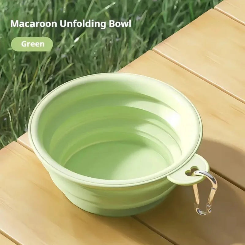 Collapsible Silicone Dog Travel Bowl – Portable Food & Water Bowl
