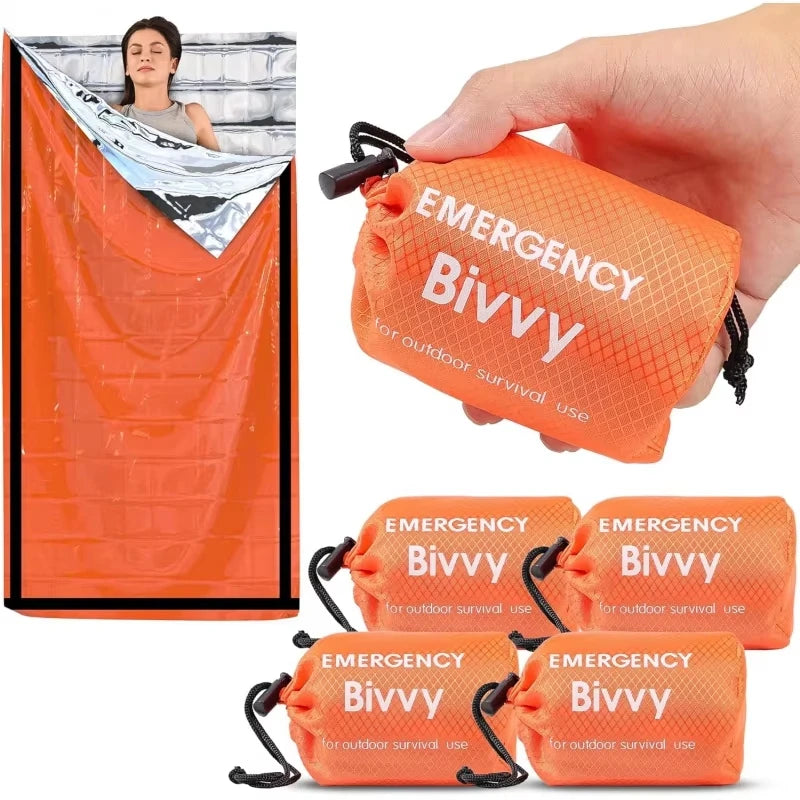 Emergency Survival Sleeping Bag – Thermal Waterproof Bivy Sack for Camping & Hiking