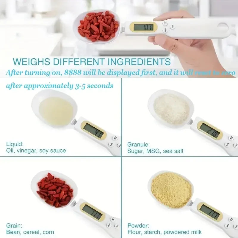 Mini Digital Spoon Scale – 0.1g–500g Precision Kitchen Measuring Spoon