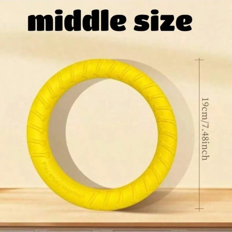 Dog Flying Ring Toy – Chew, Fetch & Outdoor Training Toy