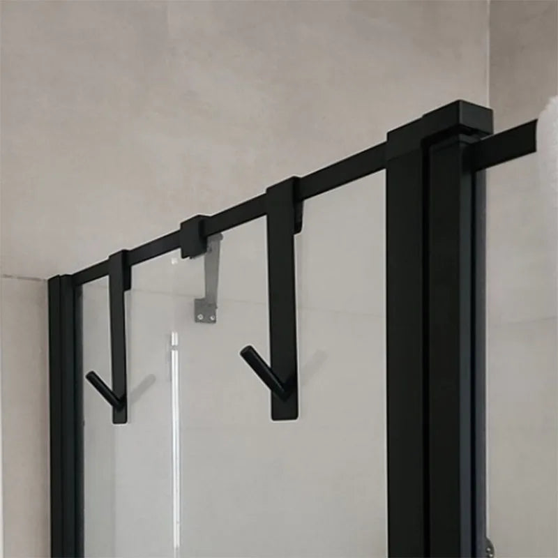 Over-Door Shower Towel Rack – Stainless Steel S-Shape Bathroom Hook