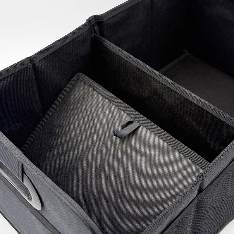 40L Foldable Car Boot Storage Organiser | Heavy-Duty Trunk Storage Box with Side Pockets