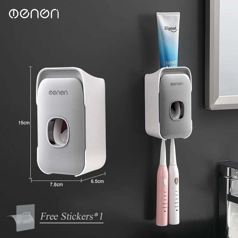 Wall-Mounted Toothpaste Dispenser – Automatic Toothpaste Squeezer & Bathroom Organiser